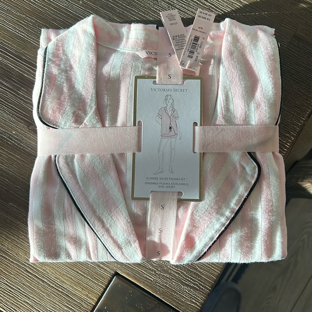 Brand new Victoria Secret flannel pj set
